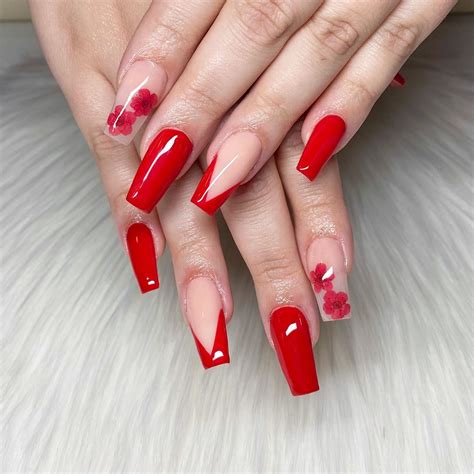 cute red nails ideas